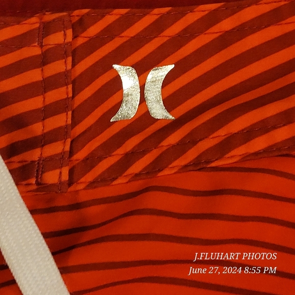 HURLEY PHANTOM USA OLYMPIC BOARD SHORTS UNMARKED SIZE FLAT MEASUREMENTS IN PHOTO - Picture 4 of 16